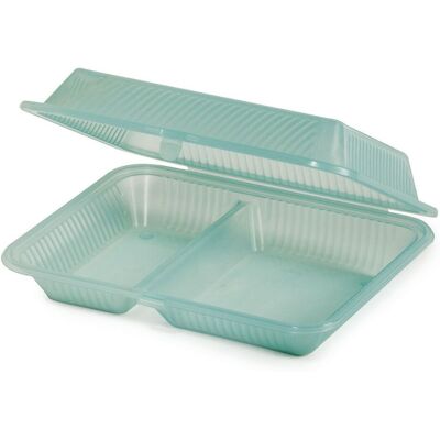 Contacto Mehrweg-Behälter Eco-Takeout® 2 Fächer; 25.4x20.3x7.6 cm (LxBxH); grün; rechteckig; 12 Stück / Pack Contacto Mehrweg-Behälter Eco-Takeout® 2 Fächer; 25.4x20.3x7.6 cm (LxBxH); grün; rechteckig; 12 Stück / Pack