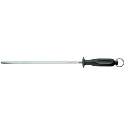 Victorinox Metzgerstahl, 30cm, Feinzug, rund; Klingenlänge 30 cm, 43.4 cm (L); schwarz/silber; rund Victorinox Metzgerstahl, 30cm, Feinzug, rund; Klingenlänge 30 cm, 43.4 cm (L); schwarz/silber; rund
