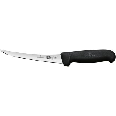 Victorinox Ausbeinmesser Fibrox gerade, Klinge gebogen; Klingenlänge 15 cm, 28.4 cm (L); silber/schwarz Victorinox Ausbeinmesser Fibrox gerade, Klinge gebogen; Klingenlänge 15 cm, 28.4 cm (L); silber/schwarz