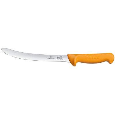 Victorinox Fischfiletiermesser Swibo gebogen; Klingenlänge 20 cm, 33.3 cm (L); silber/orange Victorinox Fischfiletiermesser Swibo gebogen; Klingenlänge 20 cm, 33.3 cm (L); silber/orange