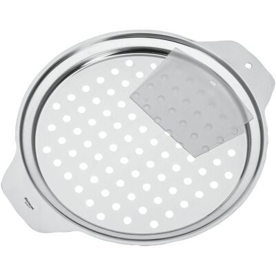 Westmark Silber Spätzlereibe mit Spatel - Küchengerät Westmark Silber Spätzlereibe mit Spatel - Küchengerät
