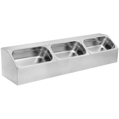Pulsiva Edelstahl-Bodenplatte für Zutaten - 100x25x25 cm Pulsiva Edelstahl-Bodenplatte für Zutaten - 100x25x25 cm