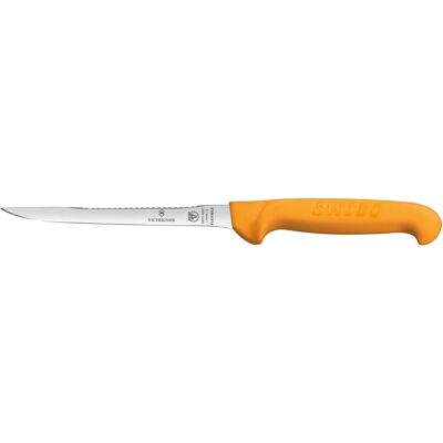Victorinox Filetiermesser Swibo flex-schmal; Klingenlänge 16 cm, 28.2 cm (L); silber/orange Victorinox Filetiermesser Swibo flex-schmal; Klingenlänge 16 cm, 28.2 cm (L); silber/orange