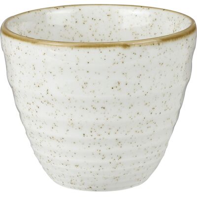 Churchill Ripple Chip Mug Stonecast Barley White; 280 ml, 9.5x8.3 cm (ØxH); weiss/braun; rund; 12 Stück / Pack Churchill Ripple Chip Mug Stonecast Barley White; 280 ml, 9.5x8.3 cm (ØxH); weiss/braun; rund; 12 Stück / Pack