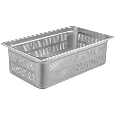 Vega Edelstahl Gastronorm Behälter GN 1/1 - 20L, Silber Vega Edelstahl Gastronorm Behälter GN 1/1 - 20L, Silber