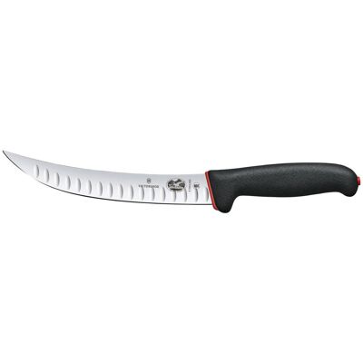 Victorinox Schlachtmesser Fibrox Dual Grip Kullen schmal; Klingenlänge 20 cm, 34 cm (L); silber/schwarz/rot Victorinox Schlachtmesser Fibrox Dual Grip Kullen schmal; Klingenlänge 20 cm, 34 cm (L); silber/schwarz/rot