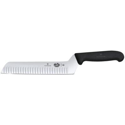 Victorinox Butter- und Weichkäsemesser Fibrox gerade; Klingenlänge 21 cm, 35.2 cm (L); silber/schwarz Victorinox Butter- und Weichkäsemesser Fibrox gerade; Klingenlänge 21 cm, 35.2 cm (L); silber/schwarz