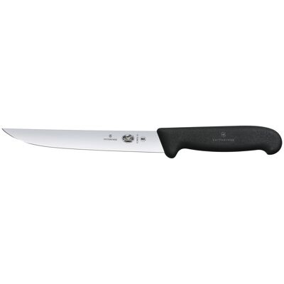 Victorinox Tranchiermesser Fibrox gerade; Klingenlänge 18 cm, 31.4 cm (L); silber/schwarz Victorinox Tranchiermesser Fibrox gerade; Klingenlänge 18 cm, 31.4 cm (L); silber/schwarz