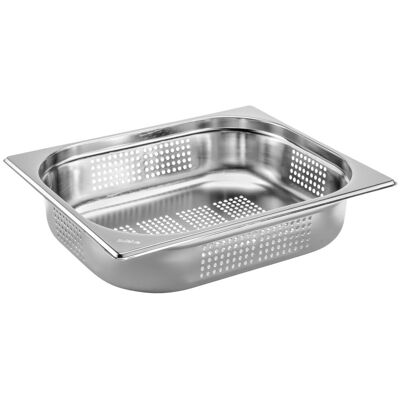 PULSIVA Edelstahl-Gastronorm Behälter GN 1/2 4L PULSIVA Edelstahl-Gastronorm Behälter GN 1/2 4L