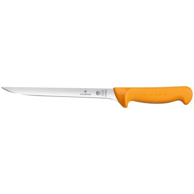Victorinox Fischfiletiermesser Swibo semi-flex; Klingenlänge 20 cm, 33.3 cm (L); silber/orange Victorinox Fischfiletiermesser Swibo semi-flex; Klingenlänge 20 cm, 33.3 cm (L); silber/orange
