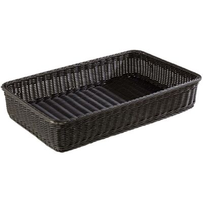 APS Korb PROFI LINE, GN 1/1; Grösse GN 1/1, 53x32.5x10 cm (LxBxH); schwarz; rechteckig APS Korb PROFI LINE, GN 1/1; Grösse GN 1/1, 53x32.5x10 cm (LxBxH); schwarz; rechteckig