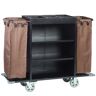 VEGA Housekeeping Wagen Service; 142x46x112 cm (LxBxH); schwarz/braun