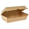 DUNI Karton-Menübox Clam FSC®-zertifiziert; 1100ml, 20.5x10.7x7.9 cm (LxBxH); braun; 45 Stück / Packung