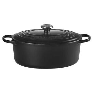 Le Creuset Bräter Signature oval; 4700ml, 37.8x24x17 cm (LxBxH); schwarz; oval