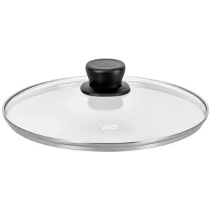 ELO Glasdeckel Basic; 24 cm (Ø); silber/schwarz/transparent