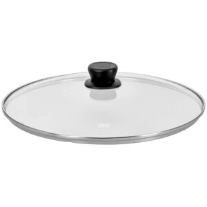 ELO Glasdeckel Basic; 32 cm (Ø); silber/schwarz/transparent