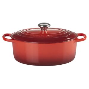 Le Creuset Bräter Signature oval; 4700ml, 37.8x24x17 cm (LxBxH); dunkelrot; oval