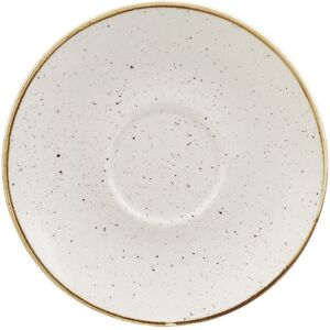 Churchill Cappuccino Untere Stonecast Barley White; 15.6 cm (Ø); weiss/braun; rund; 12 Stück / Pack Churchill Cappuccino Untere Stonecast Barley White; 15.6 cm (Ø); weiss/braun; rund; 12 Stück / Pack