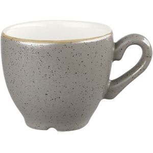 Churchill Espresso Tasse Stonecast Peppercorn; 100 ml, 6.5x5.5 cm (ØxH); grau/braun; rund; 12 Stück / Pack Churchill Espresso Tasse Stonecast Peppercorn; 100 ml, 6.5x5.5 cm (ØxH); grau/braun; rund; 12 Stück / Pack