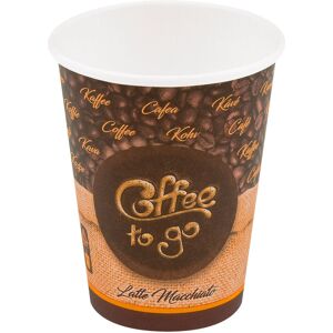 WIMEX Trinkbecher To Go Cappuccino; 420 ml, 9x10.6 cm (ØxH); braun; 50 Stück / Pack WIMEX Trinkbecher To Go Cappuccino; 420 ml, 9x10.6 cm (ØxH); braun; 50 Stück / Pack