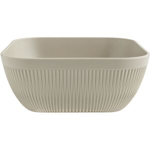 VEGA Schale Kanas quadratisch mit Relief; 3600 ml, 25x25x10 cm (LxBxH); beige; quadratisch VEGA Schale Kanas quadratisch mit Relief; 3600 ml, 25x25x10 cm (LxBxH); beige; quadratisch