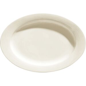 Vega Skyline Ovale Teller - Bone China, Weiß Creme, 33,5x23,5cm Vega Skyline Ovale Teller - Bone China, Weiß Creme, 33,5x23,5cm