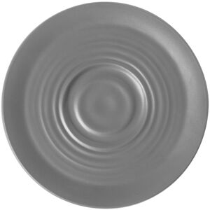 VEGA Espresso-Untertasse Kanas mit Relief; 11.4x1.3 cm (ØxH); grau; rund; 6 Stück / Pack VEGA Espresso-Untertasse Kanas mit Relief; 11.4x1.3 cm (ØxH); grau; rund; 6 Stück / Pack