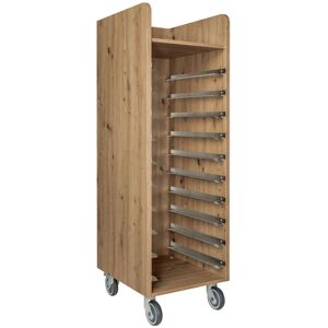 VEGA Tablett-Abräumwagen Baristo; 52x59x166 cm (BxTxH); eiche antik VEGA Tablett-Abräumwagen Baristo; 52x59x166 cm (BxTxH); eiche antik