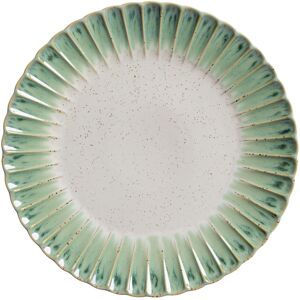 VEGA Teller flach Flora; 33.8x3.4 cm (ØxH); grün/beige; rund; 4 Stück / Pack VEGA Teller flach Flora; 33.8x3.4 cm (ØxH); grün/beige; rund; 4 Stück / Pack