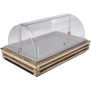 VEGA Kühlvitrine Natchez Melamin weiss 1/1; Grösse GN 1/1, 57.5x37x27.7 cm (LxBxH); vintage weiss/transparent/weiss; rechteckig VEGA Kühlvitrine Natchez Melamin weiss 1/1; Grösse GN 1/1, 57.5x37x27.7 cm (LxBxH); vintage weiss/transparent/weiss; rechteckig