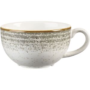 Churchill Cappuccino Tasse Studio Prints Stone Grey; 227 ml, 9.5x5.5 cm (ØxH); hellgrau/braun; rund; 12 Stück / Pack Churchill Cappuccino Tasse Studio Prints Stone Grey; 227 ml, 9.5x5.5 cm (ØxH); hellgrau/braun; rund; 12 Stück / Pack