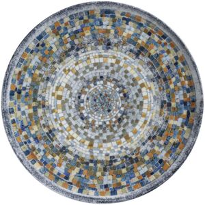VEGA Porzellan Pizzateller Terra Mosaic; 33 cm (Ø); blau/weiss/orange; rund; 4 Stück / Pack VEGA Porzellan Pizzateller Terra Mosaic; 33 cm (Ø); blau/weiss/orange; rund; 4 Stück / Pack