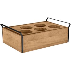 VEGA Buffet Display Esino für 5 Schalen 1/1; Grösse GN 1/1, 61.9x38.6x20.9 cm (LxBxH); eiche/schwarz; rechteckig VEGA Buffet Display Esino für 5 Schalen 1/1; Grösse GN 1/1, 61.9x38.6x20.9 cm (LxBxH); eiche/schwarz; rechteckig