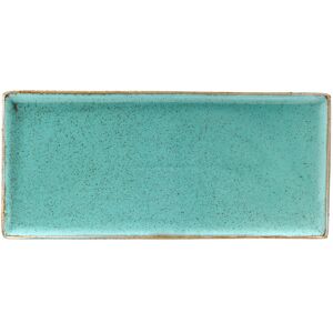 Vega Sidina Rechteckiger Servierteller - Türkis - 35x16x2 cm - 2 Stk Vega Sidina Rechteckiger Servierteller - Türkis - 35x16x2 cm - 2 Stk