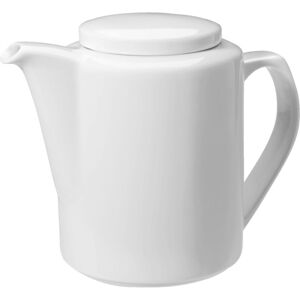 Vega Weiße Porzellan Teekanne mit Deckel - 650ml, 10x16cm Vega Weiße Porzellan Teekanne mit Deckel - 650ml, 10x16cm