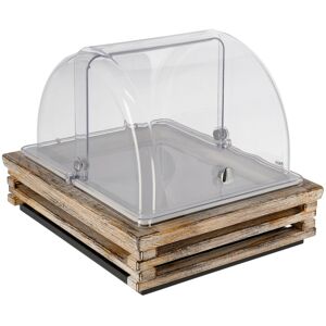 VEGA Kühlvitrine Natchez Melamin weiss 1/2; Grösse GN 1/2, 37x31x27.7 cm (LxBxH); vintage weiss/transparent/weiss; rechteckig VEGA Kühlvitrine Natchez Melamin weiss 1/2; Grösse GN 1/2, 37x31x27.7 cm (LxBxH); vintage weiss/transparent/weiss; rechteckig