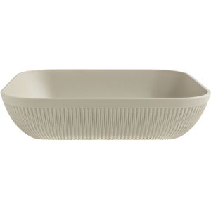 VEGA Schale Kanas rechteckig mit Relief; 3900 ml, 32.5x26.5x7.5 cm (LxBxH); beige; rechteckig VEGA Schale Kanas rechteckig mit Relief; 3900 ml, 32.5x26.5x7.5 cm (LxBxH); beige; rechteckig