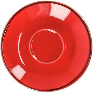 VEGA Espresso-Untertasse Sidina; 12x2.5 cm (ØxH); rot; rund; 6 Stück / Pack VEGA Espresso-Untertasse Sidina; 12x2.5 cm (ØxH); rot; rund; 6 Stück / Pack