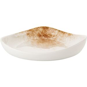 Vega Piatto fondo Purior - Teller - Unregelmäßige Form, 800ml, Weiß/Braun, 24.5x22x6 cm Vega Piatto fondo Purior - Teller - Unregelmäßige Form, 800ml, Weiß/Braun, 24.5x22x6 cm
