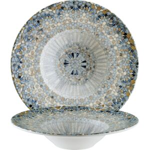 Bonna Luca Mosaik Porzellanplatte - 28cm - Blau Bonna Luca Mosaik Porzellanplatte - 28cm - Blau