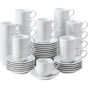 PULSIVA Kaffee-Set - 200ml, 13,5cm, Weiß - Kaffeetassen PULSIVA Kaffee-Set - 200ml, 13,5cm, Weiß - Kaffeetassen