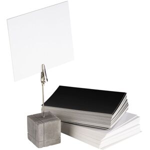 APS Kartenhalter Beton eckig; 3x3x12 cm (LxBxH); weiss; 4 Stück / Pack APS Kartenhalter Beton eckig; 3x3x12 cm (LxBxH); weiss; 4 Stück / Pack