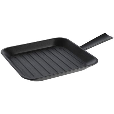 VEGA Servierpfanne Pegosi mit Rillen und Griff; 25.5x25.5 cm (LxB); schwarz; quadratisch VEGA Servierpfanne Pegosi mit Rillen und Griff; 25.5x25.5 cm (LxB); schwarz; quadratisch