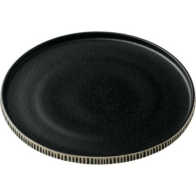 Playground Teller flach Nara Relief; 27x2.5 cm (ØxH); schwarz/weiss; rund; 6 Stück / Pack Playground Teller flach Nara Relief; 27x2.5 cm (ØxH); schwarz/weiss; rund; 6 Stück / Pack