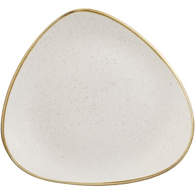 Churchill Teller Stonecast Barley White dreieckig; 26.5 cm (B); weiss/braun; dreieckig; 12 Stück / Pack Churchill Teller Stonecast Barley White dreieckig; 26.5 cm (B); weiss/braun; dreieckig; 12 Stück / Pack