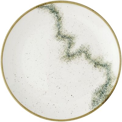 Churchill Coupeteller flach Stonecast Spice; 21.7 cm (Ø); weiss/braun/grün; rund; 12 Stück / Pack Churchill Coupeteller flach Stonecast Spice; 21.7 cm (Ø); weiss/braun/grün; rund; 12 Stück / Pack