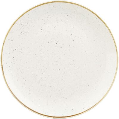 Churchill Teller flach Stonecast Barley White Coupe; 32.4 cm (Ø); weiss/braun; rund; 6 Stück / Pack Churchill Teller flach Stonecast Barley White Coupe; 32.4 cm (Ø); weiss/braun; rund; 6 Stück / Pack