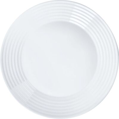 Luminarc Modell - Rund Weiß Opalglasplatte - Plate Luminarc Modell - Rund Weiß Opalglasplatte - Plate