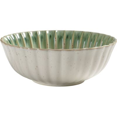 VEGA Schale Flora; 1800 ml, 23.2x8.6 cm (ØxH); grün/beige; rund; 2 Stück / Pack VEGA Schale Flora; 1800 ml, 23.2x8.6 cm (ØxH); grün/beige; rund; 2 Stück / Pack