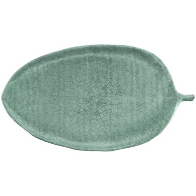 VEGA Platte Tuska; 53.3x29.2x2.9 cm (LxBxH); grün/grau; blattförmig; 3 Stück / Pack VEGA Platte Tuska; 53.3x29.2x2.9 cm (LxBxH); grün/grau; blattförmig; 3 Stück / Pack
